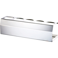 Stalgast Saucenständer,  Edelstahl,  für 5 Flaschen KK0805005,  Maße (B x T x H): 435 x 110 x 120 mm