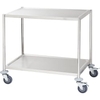 Stalgast Servierwagen Edelstahl,  150kg Traglast,  2 Borde LT0708002,  1 Stück - ohne Griff,  (B x H x T): 85 x 80 x 53 cm