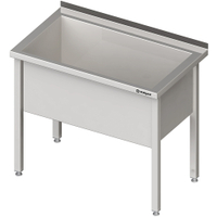 Stalgast Topfspüle 1 Becken,  Edelstahl,  400 mm Beckenhöhe VTS08701A,  Maße (B x T x H): 800 x 700 x 850 mm,  verschweißt