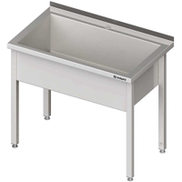 Stalgast Topfspüle Edelstahl 1 Becken,  300 mm Beckenhöhe VTS08750A,  Maße: (B x T x H) 800 x 700 x 850 mm,  verschweißt