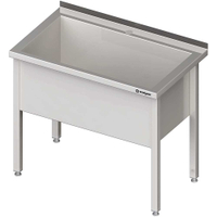 Stalgast Topfspüle Edelstahl 1 Becken,  400 mm Beckenhöhe VTS08651A,  Maße: (B x T x H) 800 x 600 x 850 mm,  verschweißt