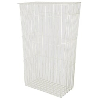 Stapelbarer Papierkorb,  60 Liter D70050,  Farbe: weiß,  beschichtet