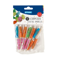 STYLEX Cocktail-Schirmchen 14038,  1 Beutel = 12 Stück