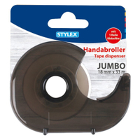 STYLEX Klebefilm-Handabroller 41347,  1 Set Handabroller und 1 Klebefilm,  farbig sortiert