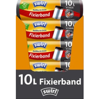 Swirl Müllbeutel Reißfest,  mit Fixierband,  10 Liter 4008871216229,  1 Karton = 10 Rollen à 15 Beutel