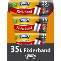 Swirl Müllbeutel Reißfest,  mit Fixierband,  35 Liter 4008871215871 ,  1 Karton = 8 Rollen à 10 Beutel