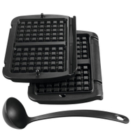 Tefal Optigrill Kontaktgrill Waffelplatten mit Schöpfkelle XA7248,  1 Set = 2 Waffelplatten inkl. 1 Schöpfkelle