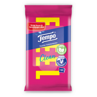 Tempo sanft & pflegend Toilettentücher Reisepackung 83606410,  1 Packung = 10 Tücher