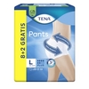 TENA Pants Plus Inkontinenzhosen,  3 x Protection 792608,  1 Packung = 8 + 2 Inkontinenzhosen,  Größe: L