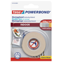 tesa Powerbond Indoor Klebeband 884338,  1 Rolle = 1, 5 m x 19 mm