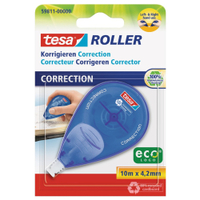 tesa Roller Korrigieren ecoLogo Seitwärtsroller 889296,  1 Roller = 10 m x 4, 2 mm