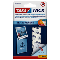 tesa TACK Klebepads 59408,  1 Packung = 72 Pads
