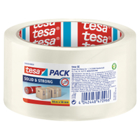 tesapack Solid & Strong Packband 58640,  1 Rolle = 66 m x 50 mm,  Transparent