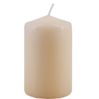 Tischkerze,  creme 1 Stück,  ca. 10 Stunden Brenndauer