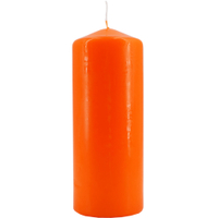 Tischkerze,  orange 1 Packung = 4 Stück,  ca. 40 Stunden Brenndauer