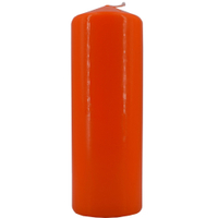 Tischkerze,  orange 1 Stück,  ca. 75 Stunden Brenndauer