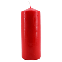 Tischkerze,  rot 1 Stück,  ca. 18 Stunden Brenndauer