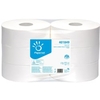 Toilettenpapier Jumbo,  2-lagig,  weiß 1 Paket = 6 Jumbo-Rollen