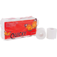 Toilettenpapier,  Tissue,  2-lagig,  weiß 1 Packung = 8 Rollen à 250 Blatt