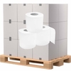 Toilettenpapier,  Tissue,  3-lagig,  hochweiß ½ Palette = 14 Pakete = 1.008 Rollen