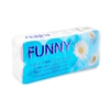 Toilettenpapier,  Tissue,  3-lagig,  hochweiß 1 Paket = 9 Packungen à 8 Rollen = 72 Rollen