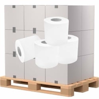 Toilettenpapier,  Tissue,  3-lagig,  hochweiß 1 Palette = 21 Pakete = 2016 Rollen