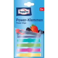 Toppits Power Clips - Verschluss-Klemmen 4008871200396,  1 Packung = 5 Stück