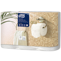 Tork Kleinrollen Toilettenpapier,  extra soft,  T4 Premium,  4-lagig 110406,  1 Packung = 6 Rollen à 150 Blatt