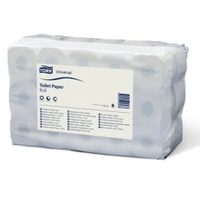 Tork Kleinrollen Toilettenpapier T4 Universal,  2-lagig,  weiß 120776,  1 Paket = 30 Rollen x 400 Blatt = 12.000 Blatt