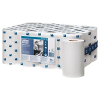 Tork Mehrzweck Papierwischtücher,  M1 473252,  1 Karton = 12 Rollen,  weiß,  1-lagig,  Tissue