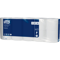 Tork Toilettenpapier,  T4-kompatibel,  13 x 9, 5 cm,  weiß 110794,  1 Paket = 70 Rollen à 250 Blatt = 17.500 Blatt