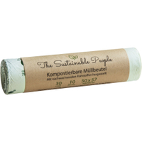 TSP Bio Müllbeutel,  30 Liter,  100% heim-kompostierbar,  50 x 57 cm 4003,  1 Karton = 40 Rollen à 10 Stück = 400 Müllbeutel