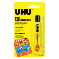 UHU Der Alleskleber 46405,  20 g - Flex + Clean Tube