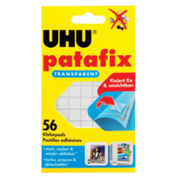 UHU patafix transparent Klebepads 48815,  1 Packung = 56 Pads