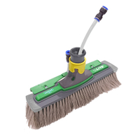 UNGER nLite Power Bürste,  komplett NUK28,  ungesplissene Borsten (grau),  28 cm