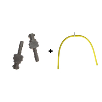 UNGER nLite Schlauch/Bürste Anschluss + Strahldüsen NLHPC + NLBJP,  2 Schlauchstücke (Ø 5 mm) mit 1 T-Stück und 1 Set Strahldüsen