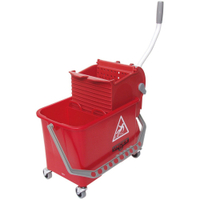UNGER SmartColor™ Sanitär Combo 15 l Doppelfahreimer COMSR,  Farbe: rot