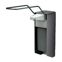 UNIversal-Spender mit extra langem Armhebel UNI05XL,  Aluminium-Gehäuse,  mattsilber eloxiert