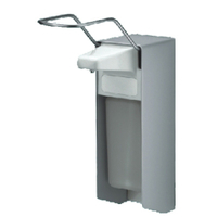 UNIversal-Spender mit langem Bedienungshebel UNI05LW,  Aluminium-Gehäuse,  weiß beschichtet
