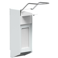 UNIversal-Spender mit langem Bedienungshebel UNI05LWV,  Aluminium-Gehäuse,  weiß beschichtet