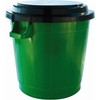 Universalbehälter,  70 Liter 10472123,  Behälterfarbe: grün,  Deckelfarbe: schwarz