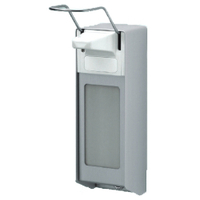 UNIversalspender mit kurzem Bedienungshebel UNI10V,  Aluminium-Gehäuse,  mattsilber eloxiert