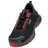 uvex 1 x-craft Sicherheitsschuh S3L,  Weite 11,  schwarz/rot 6803252,  1 Paar,  Größe 52