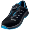 uvex 2 trend BOA S1P Sicherheitsschuh,  schwarz/blau 6938252,  1 Paar,  Größe 52,  Weite 11