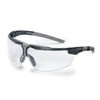 uvex i-3 s Schutzbrille,  beidseitig beschlagfrei 9190175,  Farbe: schwarz / grau