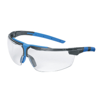 uvex i-3 Schutzbrille,  kratzfest,  beschlagfrei 9190275,  Farbe: anthrazit / blau