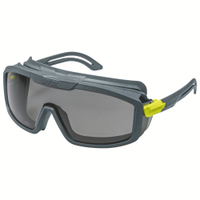uvex i-guard Schutzbrille,  chemikalienbeständig,  kratzfest 9143282,  Farbe: anthrazit / lime