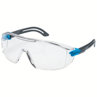 uvex i-lite Schutzbrille,  chemikalienbeständig,  kratzfest 9143265,  Farbe: anthrazit / blau