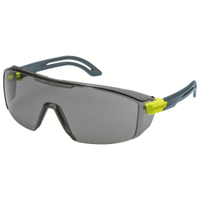uvex i-lite Schutzbrille,  chemikalienbeständig,  kratzfest 9143281,  Farbe: anthrazit / lime