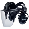 uvex pheos faceguard Visier mit Kapselgehörschutz 9790212,  Farbe: schwarz
